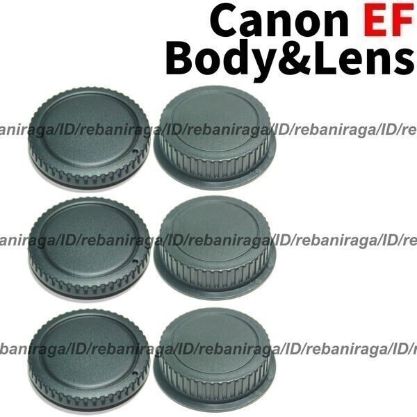 キヤノン EFマウント ボディキャップ & レンズリアキャップ 3 Canon キャノン キャップ カメラカバー R-F-3 レンズダストキャップE 互換品拍卖
