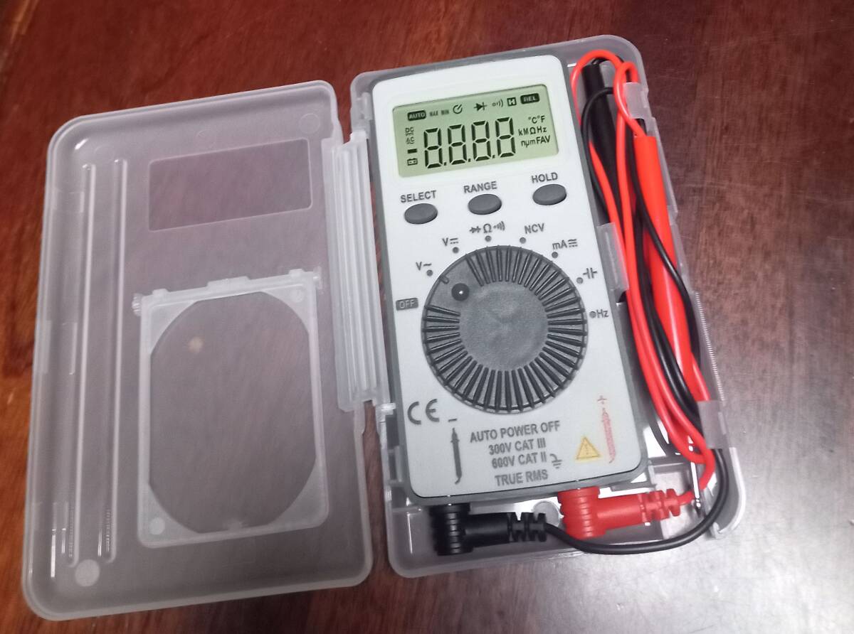 電池付 携帯用ケース付き 軽量薄型 100g デジタルテスター MAX4000カウント cB拍卖