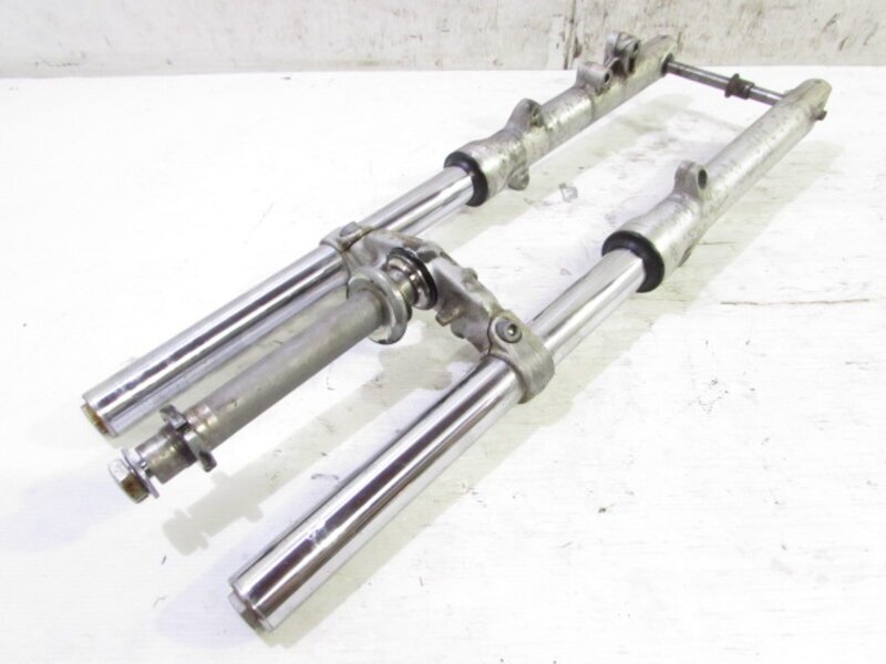 バリオス ZR250A 希少!! 純正 フロントフォークSET 曲りなし 検 ※ バリオス2 ZR250B GSX250FX ZR250C BALIUS バリウス 166C04拍卖
