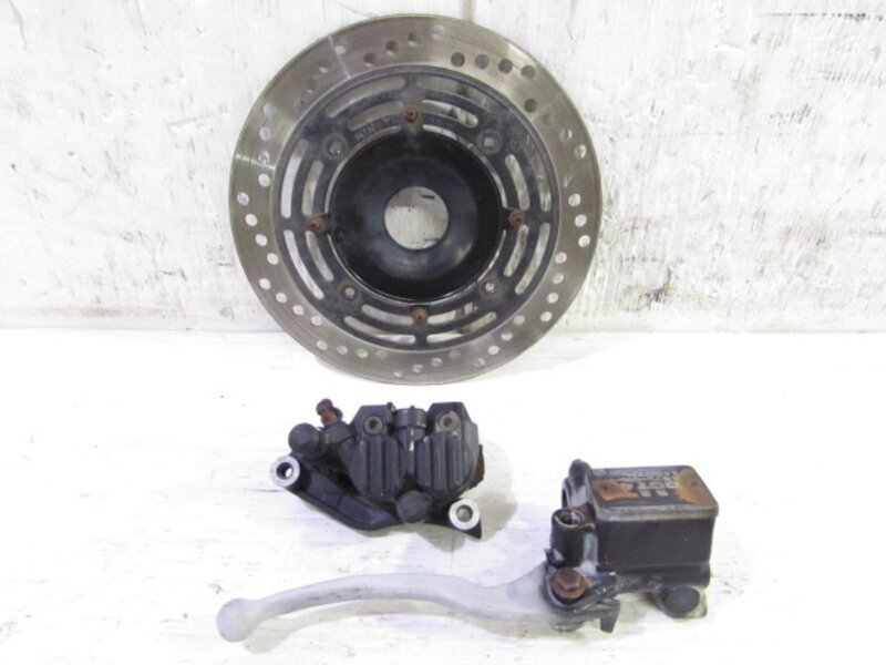 XL200R MD14 希少!! 純正 フロントブレーキSET マスター/キャリパー/ローター補修ベース 検※ MD06 シルクロード XL250S パリダカ 166H19拍卖