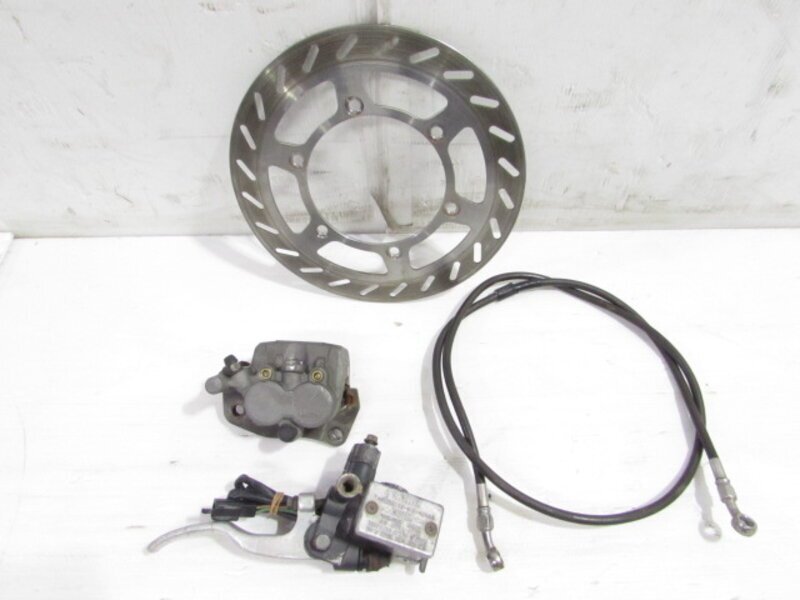 TT250R 4GY 希少!! 社外メッシュホース付 純正 フロントブレーキSET マスター/キャリパー 固着なし 検※ TT250Rレイド Raid TTR250 166S33拍卖