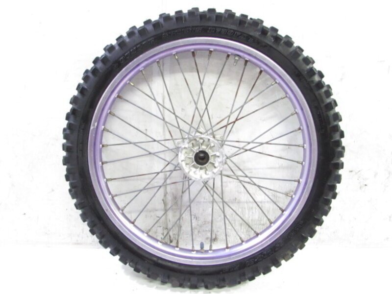 TT250R 4GY 大人気!! 溝有タイヤ付 純正 フロントホイール 曲りなし 検※ TT250Rレイド Raid TTR250 TTR230 セロー250 WR250X R Z 166S06拍卖