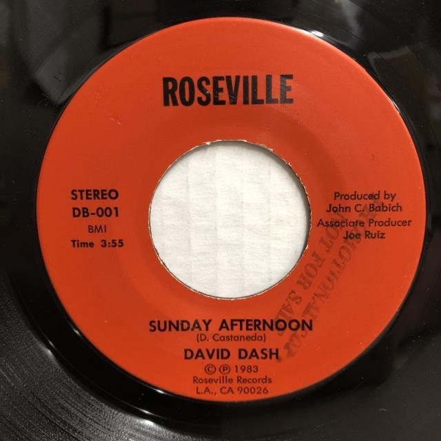 DAVID DASH / SUNDAY AFTERNOON / ROSE AVENUE (DB001)拍卖