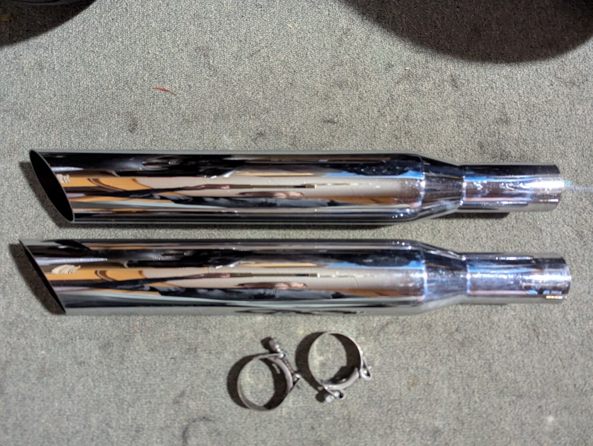 FXD ダイナ FXD ローライダー 95-17 モーターステージ MotorStage 76スラッシュマフラー 美品拍卖