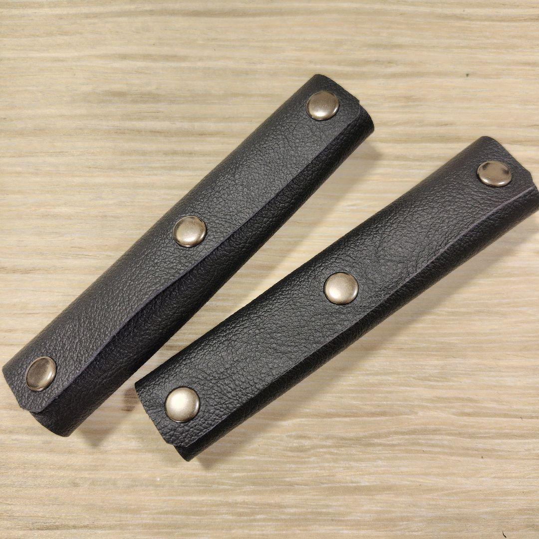 持ち手カバー ブラック 2個 補修 保護 バッグ トート かばん 革 レザー拍卖