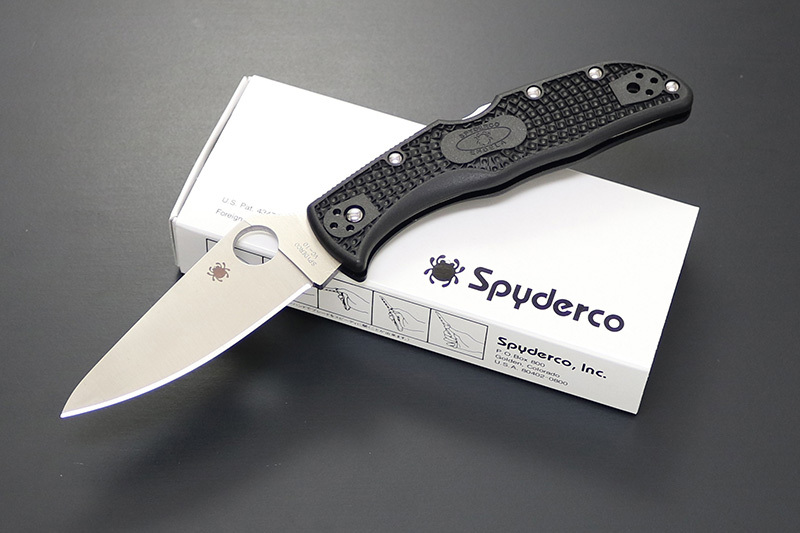 アウトドアナイフ 日本製 C243PBK Spyderco エンデラ ブラック 直刃 釣り 魚 フィッシング サバイバルナイフ拍卖