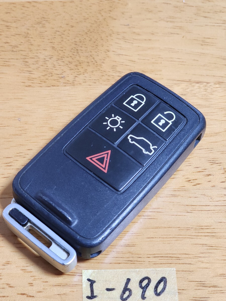 I-690 ボルボ 純正 スマートキー 5ボタン キーレス V40 V50 V60 V70 S60 S80 XC60 XC70   追跡あり 拍卖