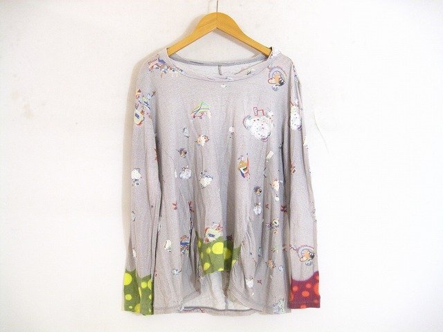 Cube Cube/キューブキューブ マツオインターナショナル 総柄カットソー 長袖 レディース サイズ : 40 グレー拍卖