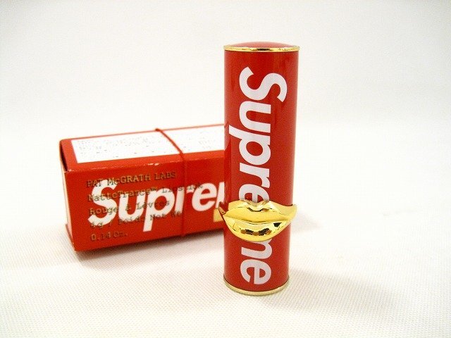 SUPREME×PATMCGRATHLABS/シュプリーム×パットマクグラス ラブス リップスティック 口紅 イタリア製 メンズ レッド拍卖