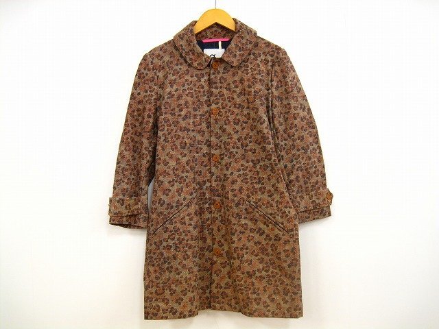 GG ET MARIA/ジジ エ マリア ヒョウ柄 トレンチコート レオパード ジャケット レディース サイズ : 2 コート ブラウン系拍卖