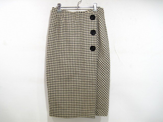 NEMIKA by Leilian/ネミカ バイ レリアン 膝下丈 タイトスカート チェック柄 レディース サイズ : 9 マルチカラー拍卖