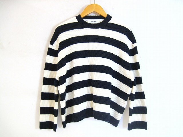 Mila Owen / ミラオーウェン ボーダーニット 七分袖 レディース サイズ : F(フリー) ネイビー×ホワイト拍卖