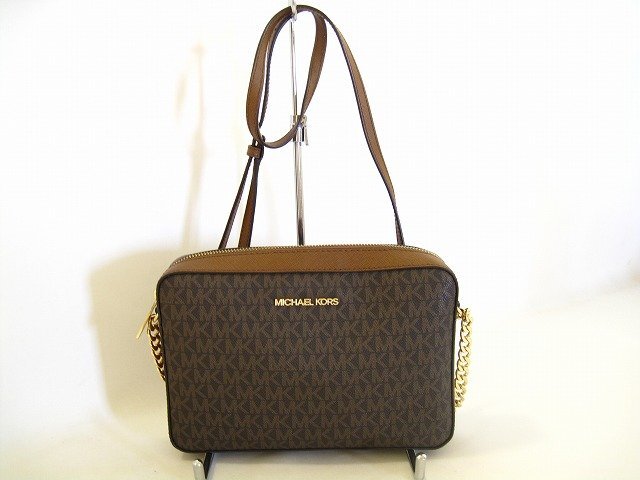 MICHAELKORS/マイケルコース MKシグネチャー ショルダーバッグ レディース ブラウン拍卖