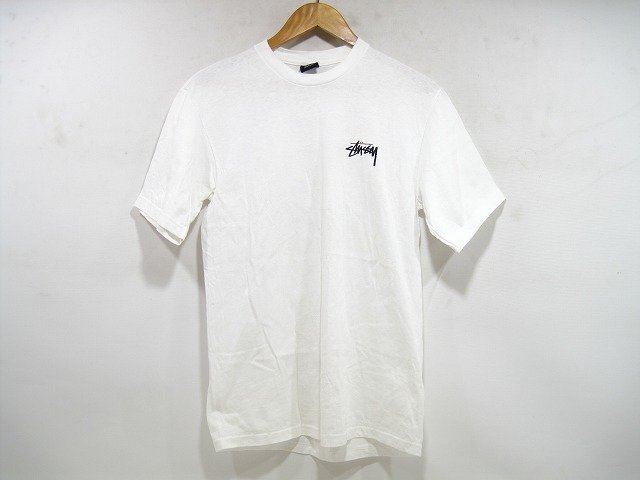 STUSSY / ステューシー 紺タグ ライオンフォトプリントTシャツ OID オールド 90’s サイズ : M ホワイト拍卖