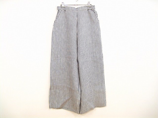 LEILIAN / レリアン GARAOCRUZ 麻 リネン ストライプ柄 レディース サイズ : 11 ブルー系拍卖