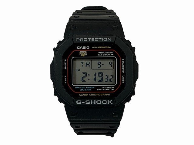 G-SHOCK / ジーショック CASIO カシオ DW-5600RL クォーツ ラバーベルト メンズ 文字盤ブラック拍卖