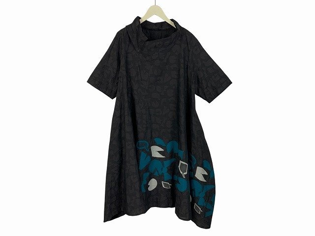 慈雨 / ジウ マツオインターナショナル センソユニコ ジャガード織 変形ワンピース 日本製 レディース サイズ : 40 ワンピース拍卖