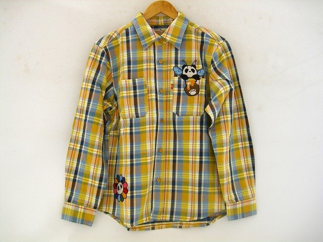 PANDIESTA/パンディエスタ SB熊猫謹製 ハニーパンダ ベビーフランネル チェックシャツ サイズ : M拍卖