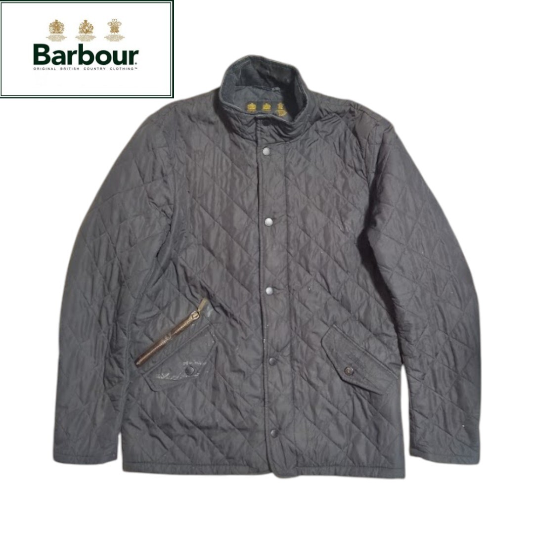 Barbour ブラック POWELL キルティングジャケット バブアー 拍卖