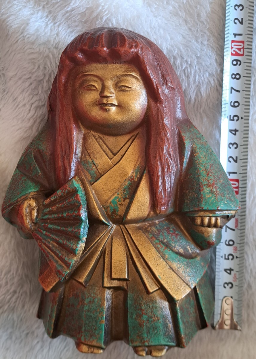 ★猩々(しょうじょう)★彫刻家 須賀木仙★鉄製/能人形/鋳造/美術品/無病息災/縁起物★拍卖