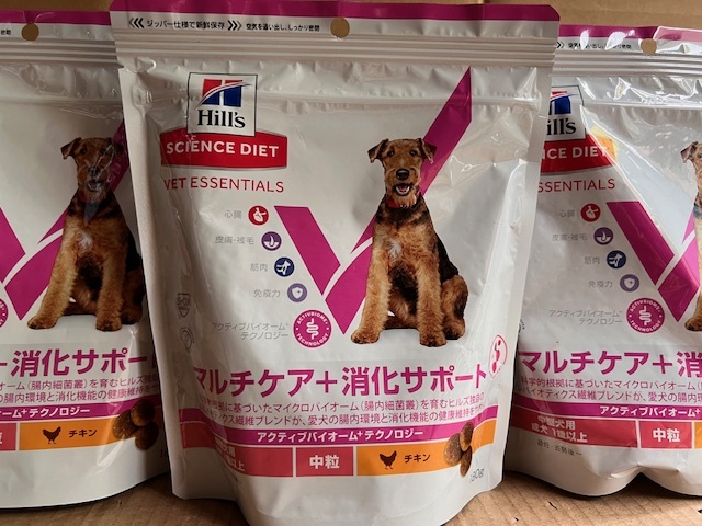 ●180g×7袋セット♪ ヒルズ ベットエッセンシャル マルチケア+消化サポート 中型犬 成犬用拍卖