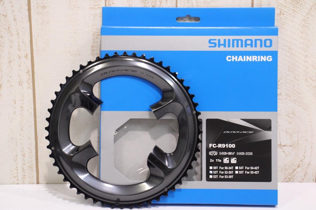 ☆SHIMANO シマノ FC-R9100 DURA-ACE 52T BCD 110mm 4ARM チェーンリング 未使用品拍卖