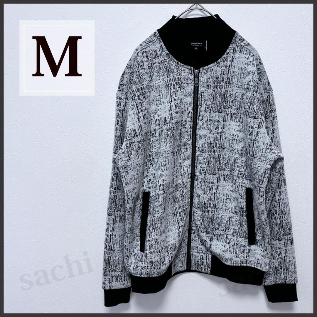 メンズ 裏起毛 裏ボア パーカー M ブルゾン ツイード風 ジャケット アウター 拍卖