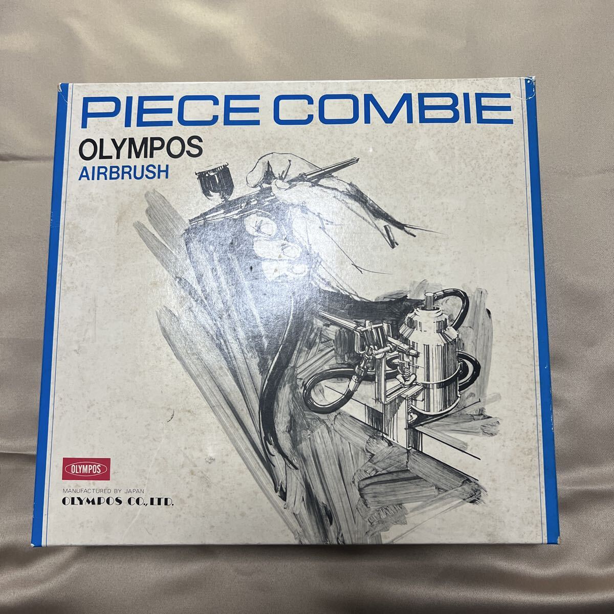 美品OLYMPOS PCB.100CプッシュタイプAIR brush アート塗装プラモデルプラモ日本製made in Japan拍卖