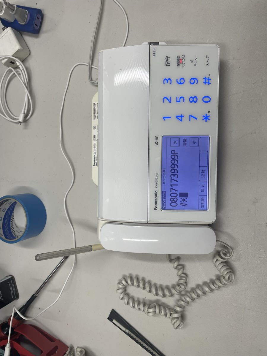 (中古)Panasonic FAX 電話機KX-PD702-W拍卖