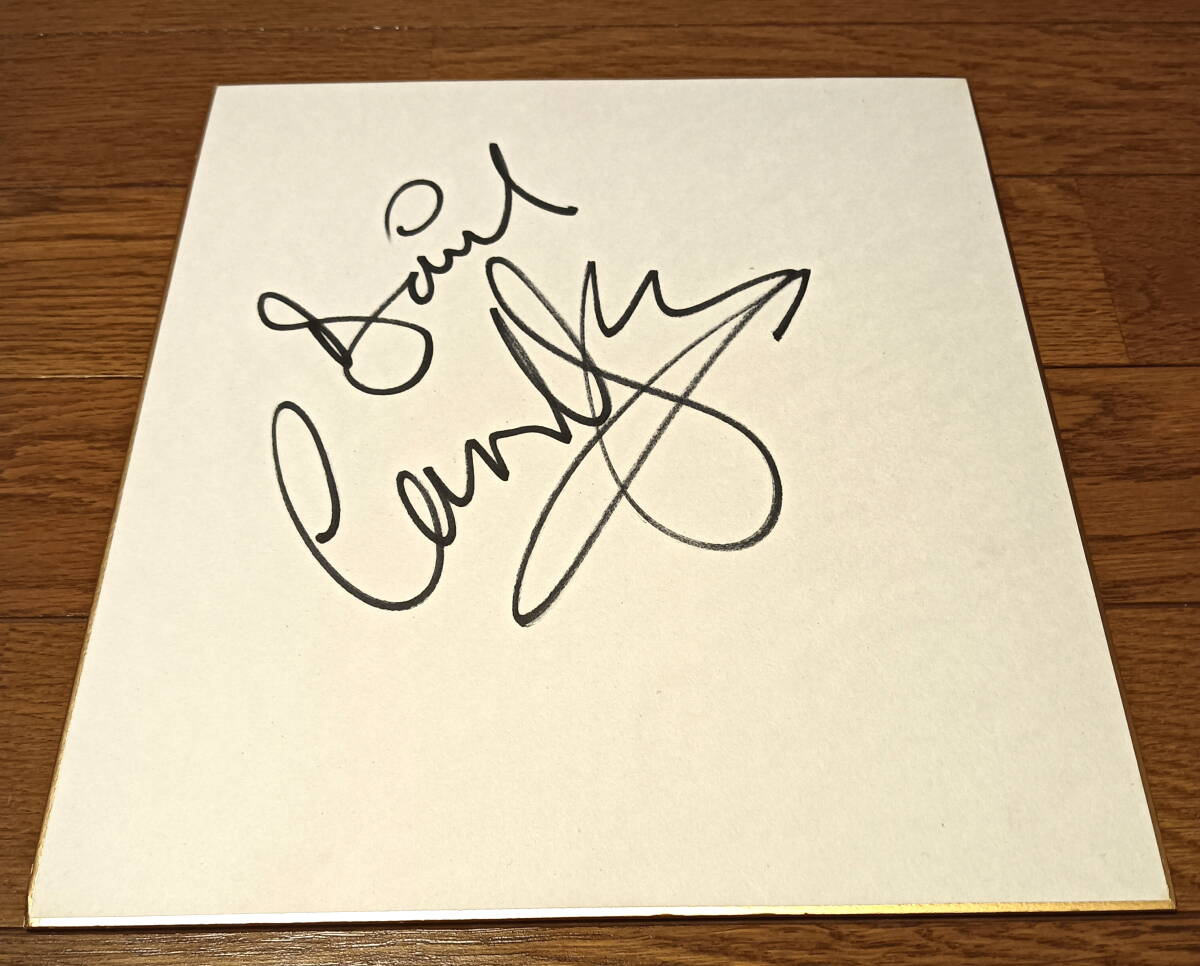 デビッド・カヴァーデール ホワイトスネイク 実筆サイン DAVID COVERDALE WHITESNAKE SAINTS & SINNERSツアーにて 送料無料拍卖