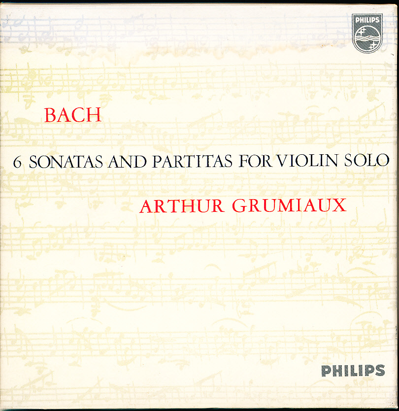 24bit 紙箱 J.S.バッハ 無伴奏ヴァイオリン・ソナタ & パルティータ グリュミオー 2CD 箱不良拍卖