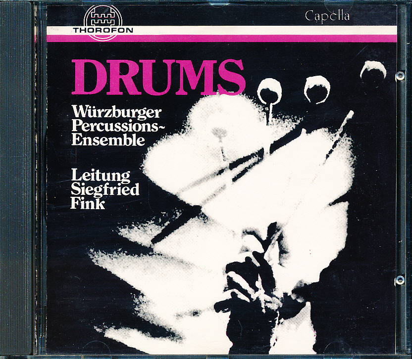 THOROFON初期盤 DRUMS ジークフリート・フィンク/ヴュルツブルク・パ-カッション・アンサンブル 全面蒸着盤 長岡鉄男推奨拍卖