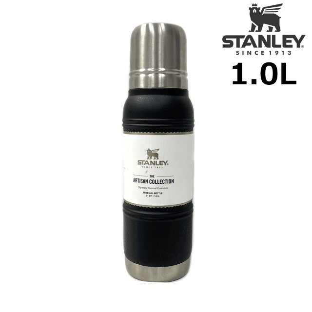 売切り【正規新品】STANLEY◆ARTISAN THERMAL BOTTLE◆水筒 US限定 アーティザン サーマルボトル 保冷 保温(1.1QT/1.0L)黒 250919-B拍卖