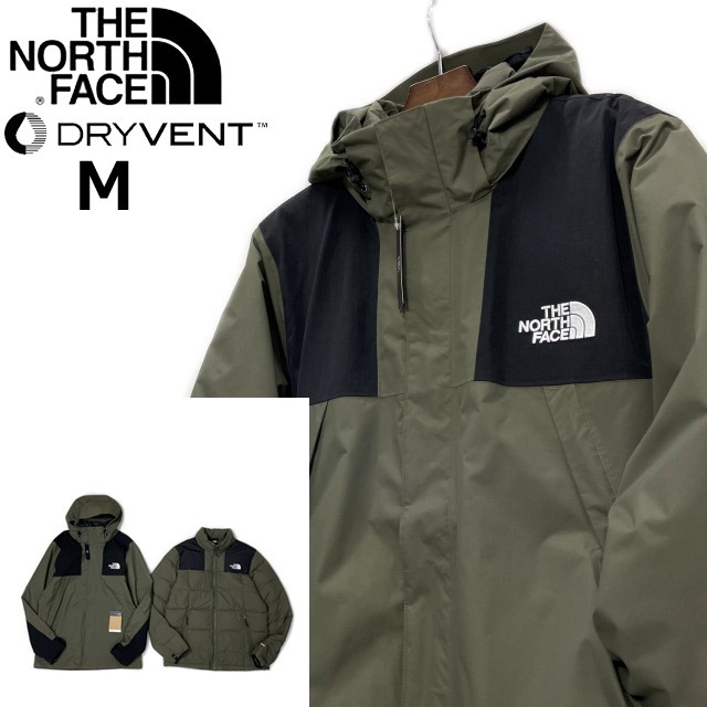 売切り【正規新品】THE NORTH FACE BANDON TRICLIMATE JACKET◆マウンテンパーカー×ダウン US限定 3way 撥水 DRYVENT(M)緑 190122-175拍卖