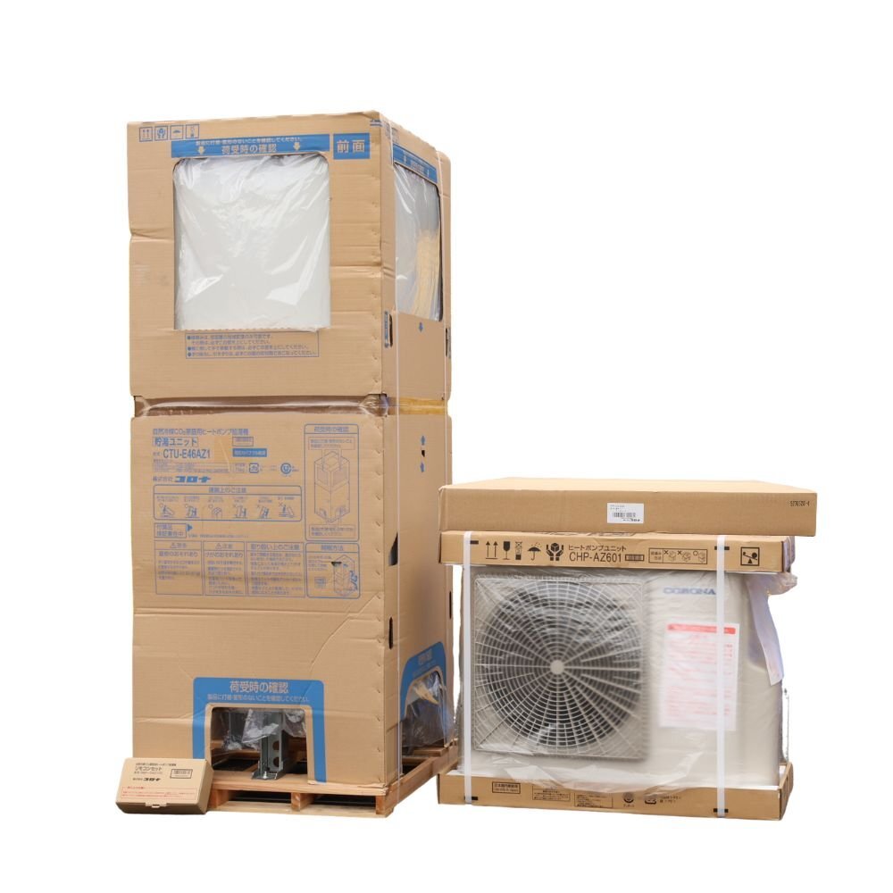 100312k5 未使用品 コロナ エコキュート ヒートポンプ給湯機 CHP-46AZI フルオート400L 200V リモコン付 2025年製 直引限定 配送不可拍卖