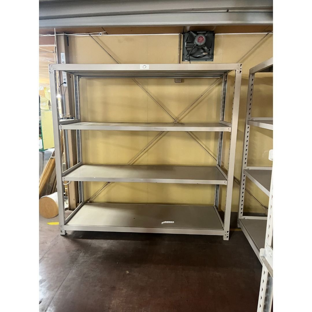 101002r5 中量棚 ボトルレスラック 4段 棚板1段事の耐荷重300kg W182 ラック 什器 数量有 連結有 直接引き取り限定 名古屋守山区 配送不可拍卖