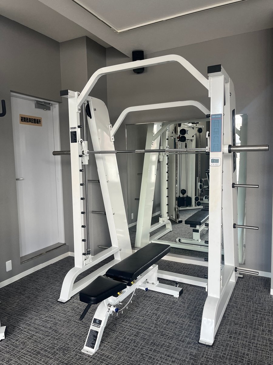 102902r5 LAND ランド スミスマシン ベンチ プレート トレーニングマシン 筋トレ ※分解済 直接引き取り限定 名古屋市守山区 配送不可拍卖