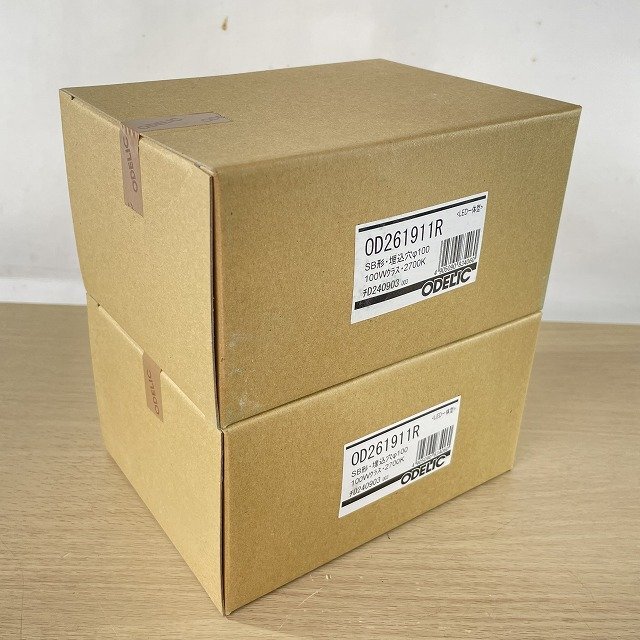 (2個セット)OD261911R LED一体型ダウンライト 埋込穴Φ100 電球色 ※調光器別売本体のみ オーデリック 【未開封】 ■K0057463拍卖