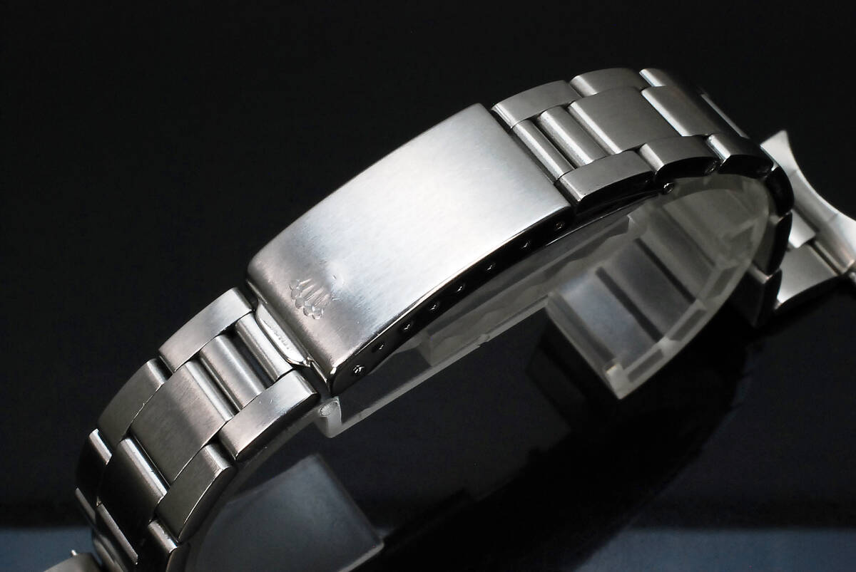 ジャンク扱い 本物保証 ロレックス デイト 3連 ハードブレス 約16.5cm 19mm 78350 19 557 ベルト F/F バネ棒 1500 1501 ROLEX製 純正品拍卖