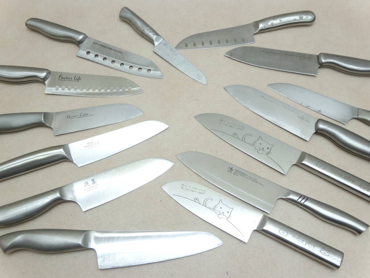 ☆ステンレス包丁が14点 HENCKELS SHINY LINE 花菱 KAI SABATIER STAINLESS STEEL拍卖