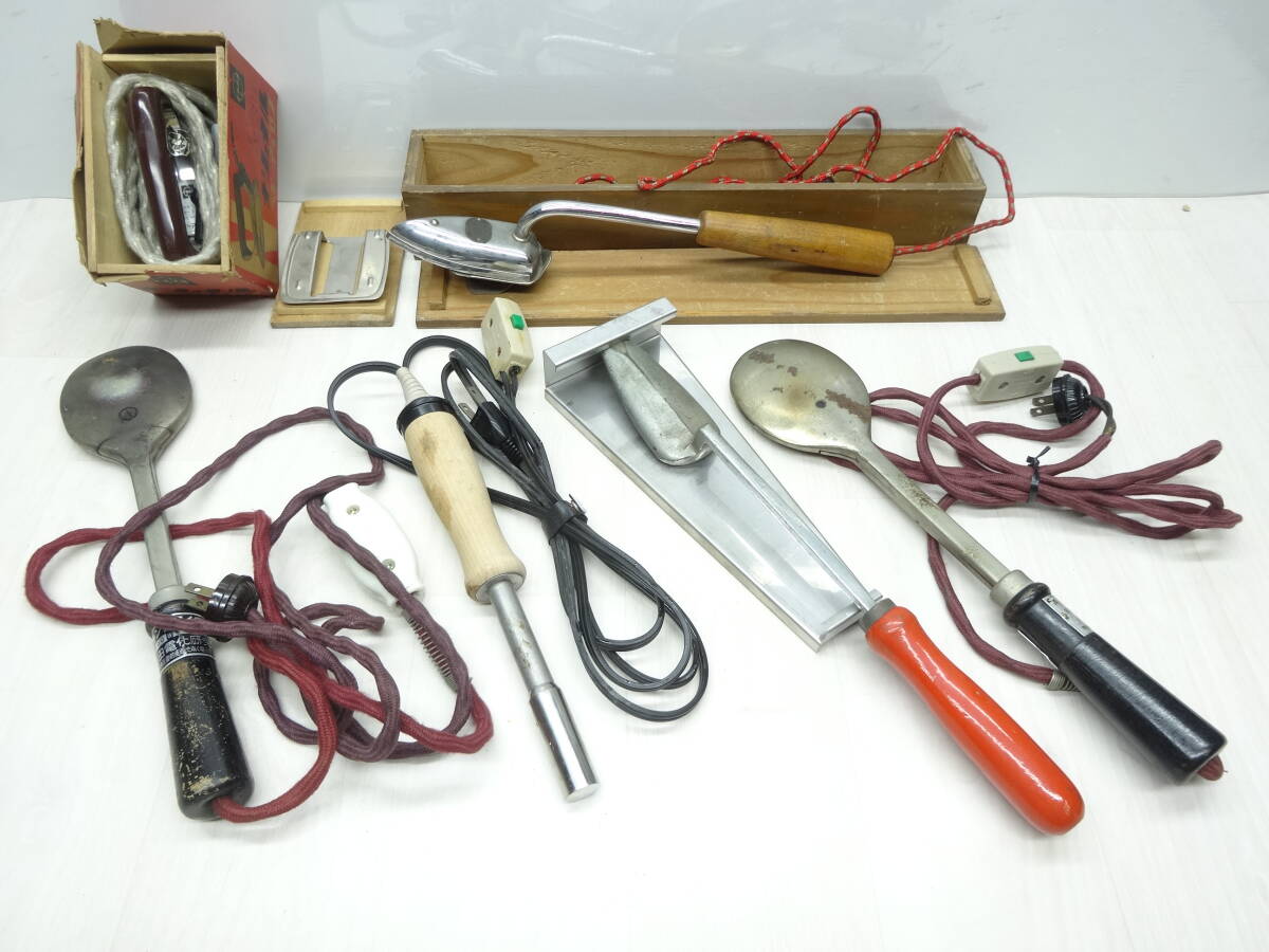 ☆古い鏝アイロン National シャープ キングアイロン レトロアイロン 昭和レトロ拍卖