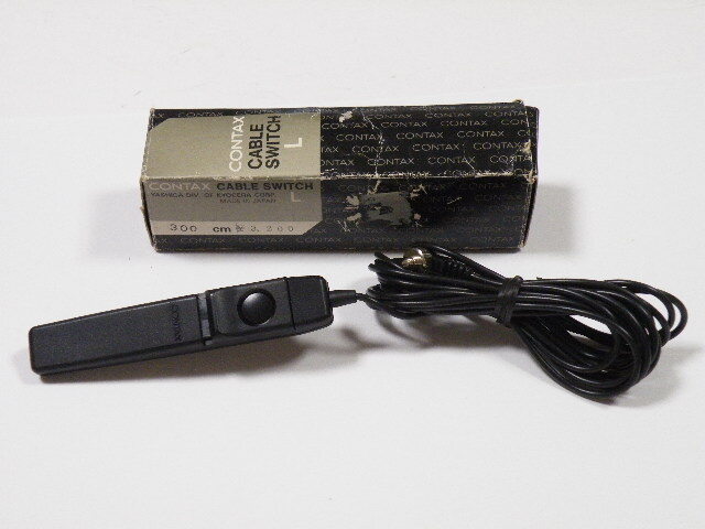 ◎ CONTAX CABLE SWITCH L-300 コンタックス 純正 ケーブルスイッチ レリーズ 300cm拍卖