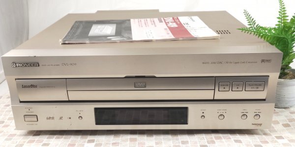 Pioneer DVL-909 DVD LD CD プレーヤー レーザーディスク 映像機器 家電 オーディオ パイオニア ジャンク 説明書付拍卖