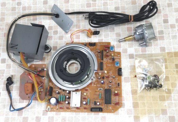 Technics テクニクス SL-1200MK3D ターンテーブル メイン基板/シャフトユニット/電源 トランス セット 動作OK拍卖
