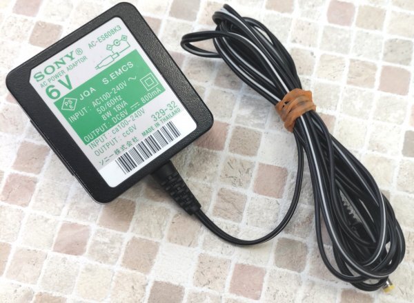 SONY AC-ES608K3 純正 ACアダプター ソニー 充電器 MDR-RF7100 NC600D NW-HD3 HD5 PCM-D100 D50 D1 D1PRO 用 動作OK拍卖