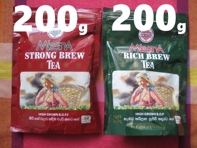 MlesnA*ムレスナ紅茶 セイロンティ2種 STRONG BREW & RICHBREW 各200g×2拍卖
