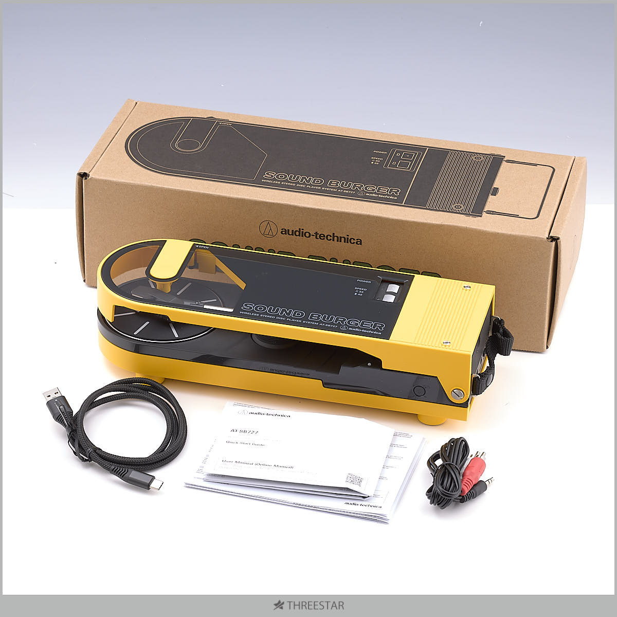 Audio-technica SOUND BURGER AT-SB727 美品 YL イエロー サウンドバーガー オーディオテクニカ拍卖