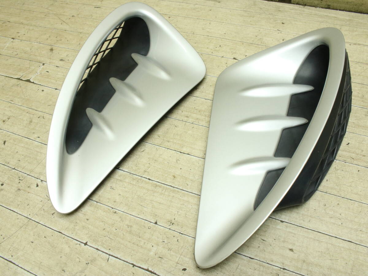 送料無料 MR-S MRS ZZW30 後期 サイド インテーク ガーニッシュ エア ダクト 左右 セット シルバー 銀 1E7拍卖