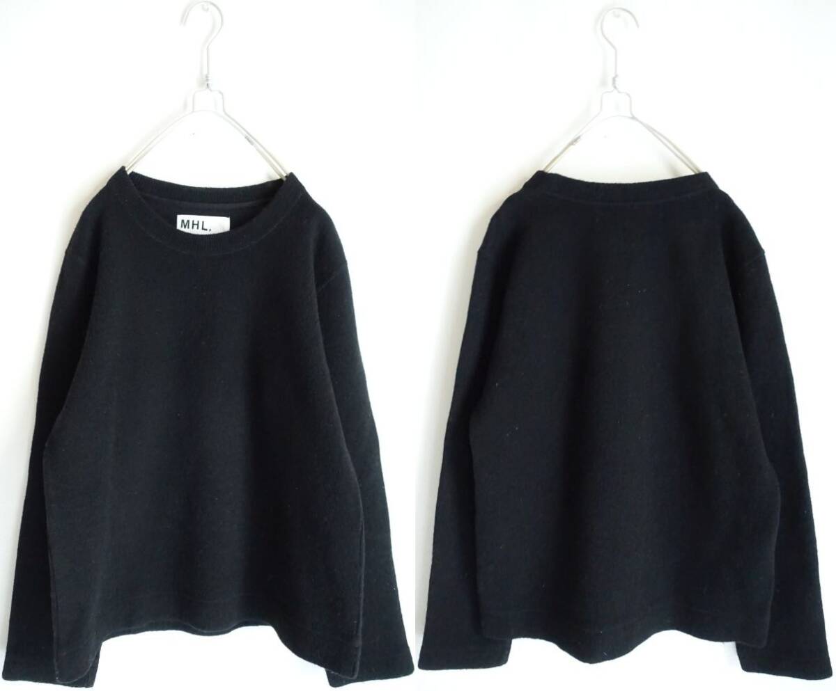 MHL. コットンウールニット 黒 サイズ2拍卖