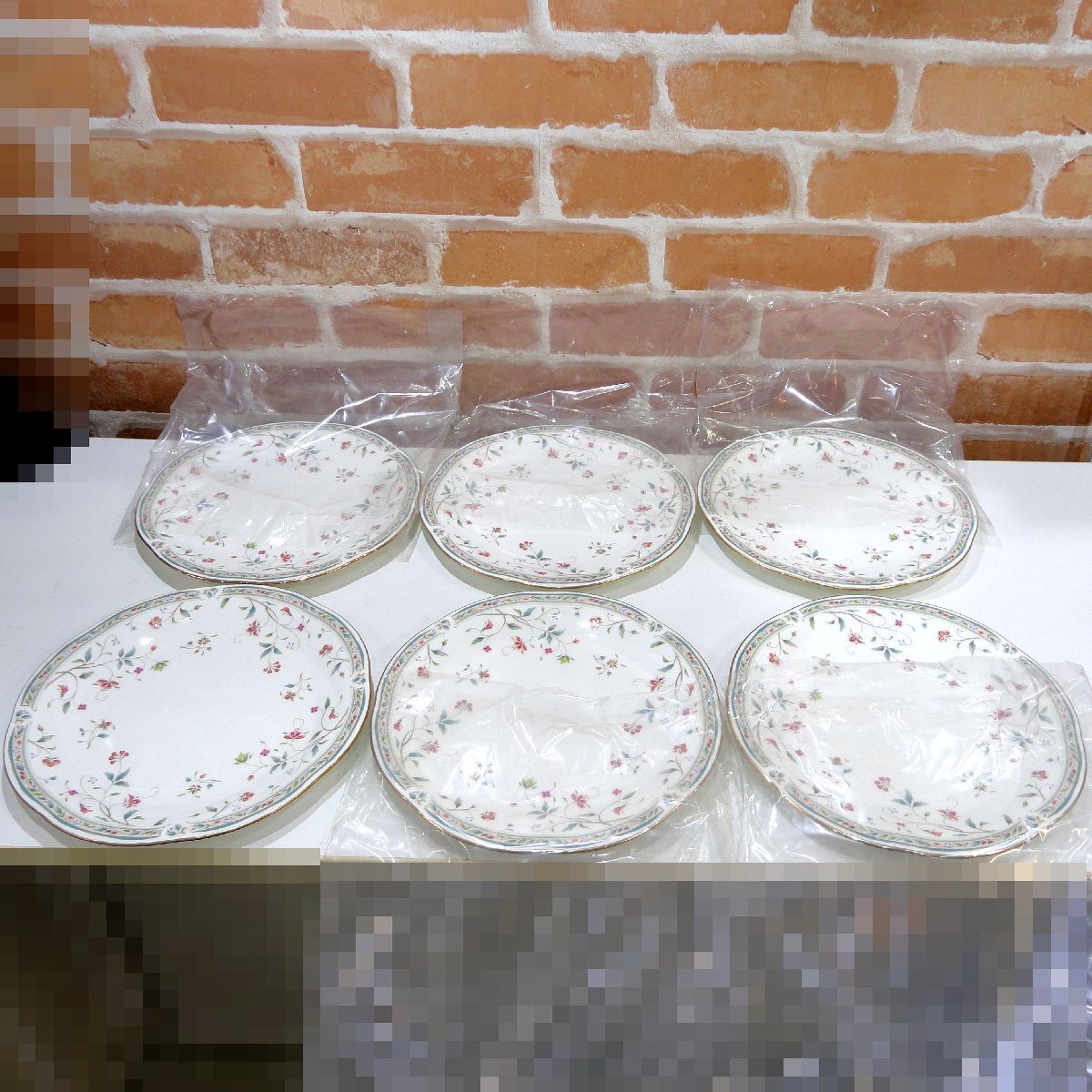 A432 未使用 ノリタケ Noritake 花更紗 HANA SARASA ディナー皿 ディナープレート 皿 プレート 6枚 4409 ボーンチャイナ拍卖